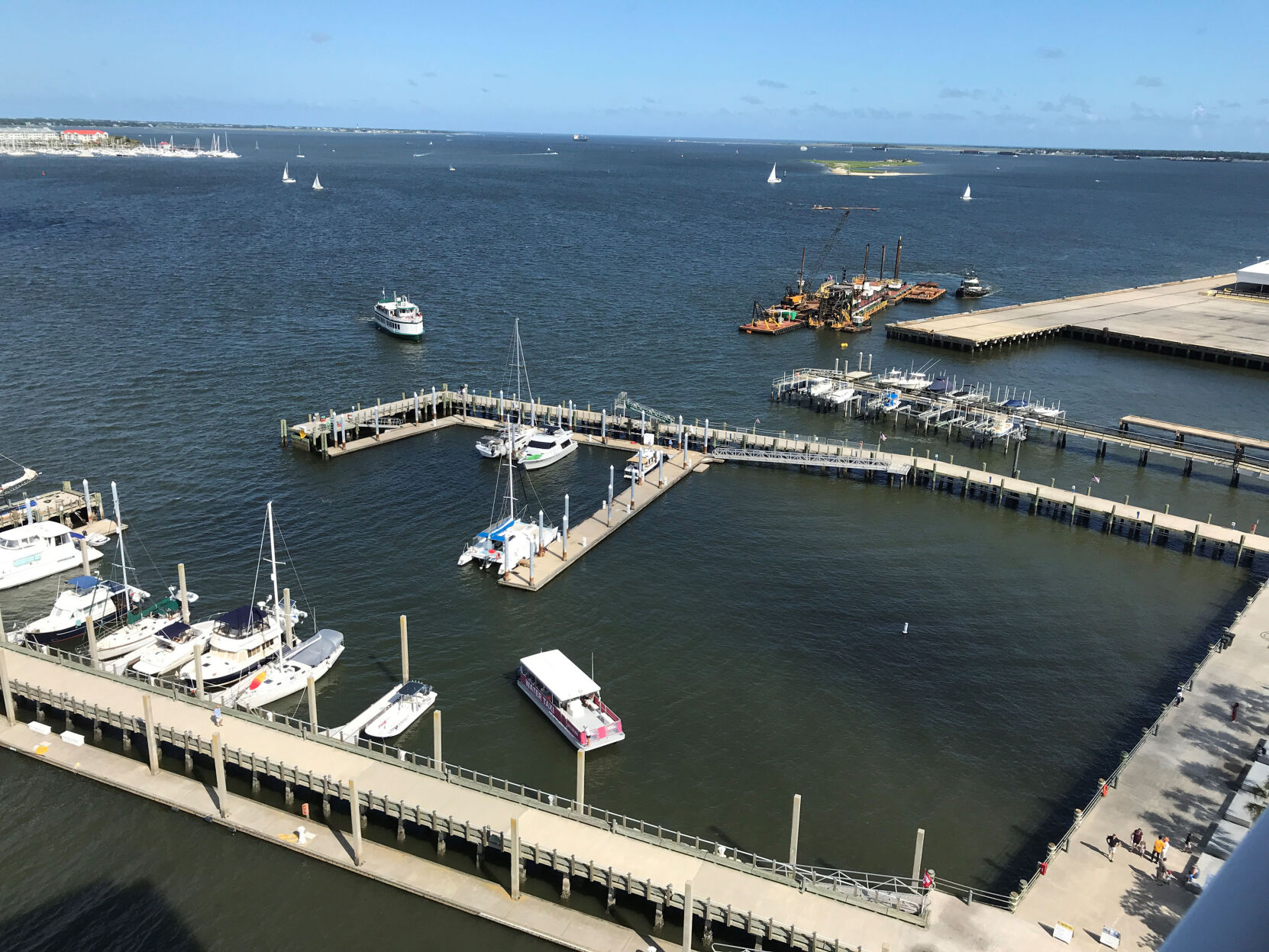 Charleston Harbor from Dockside condos